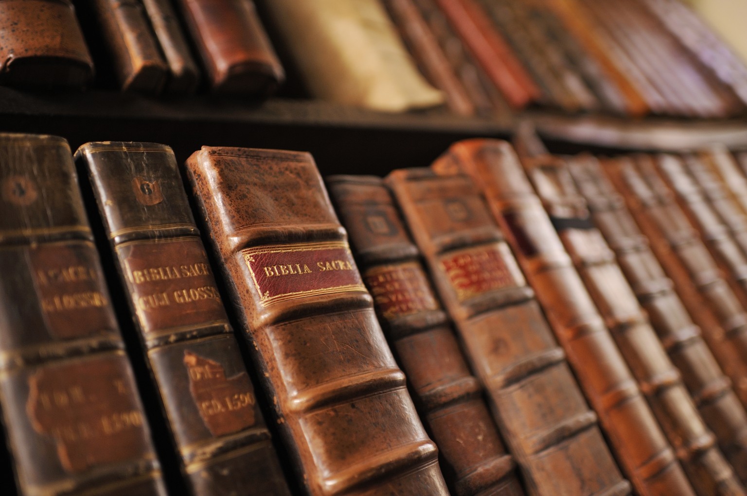 A rare collection of early printed books at Merton College Library.