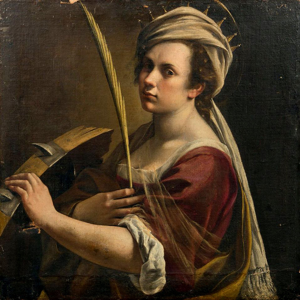 Артемизия Джентилески «Автопортрет в образе святой Екатерины»