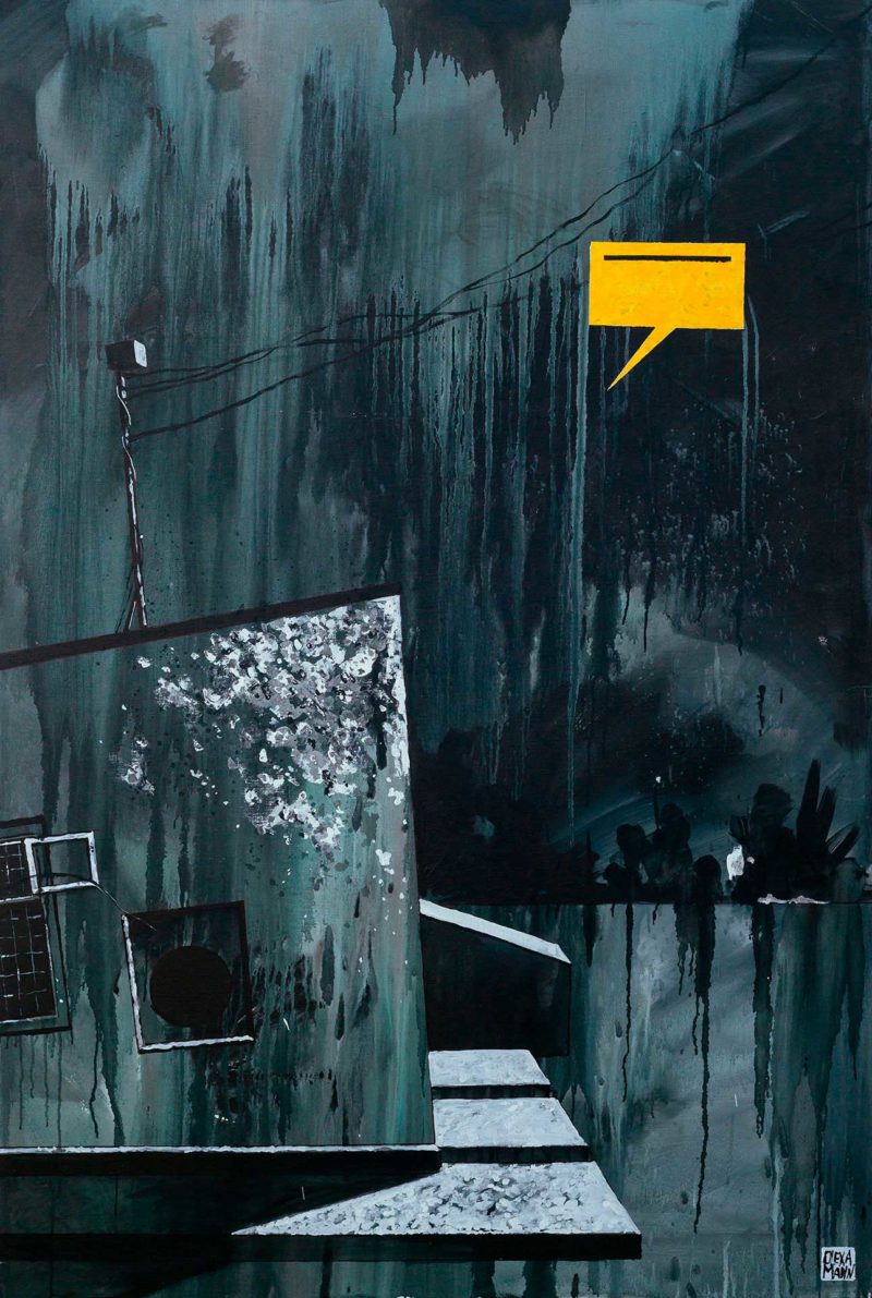 Олекса Манн, «ФРАГМЕНТ 1», полотно, акрил, 180 × 120 см., 2019